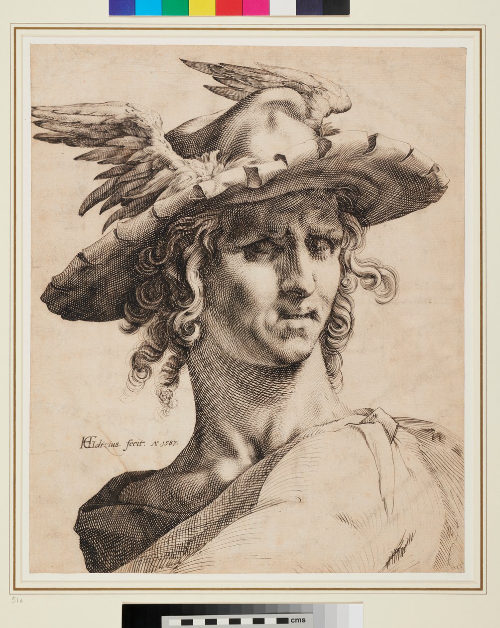 Head of Mercury by Hendrik Goltzius