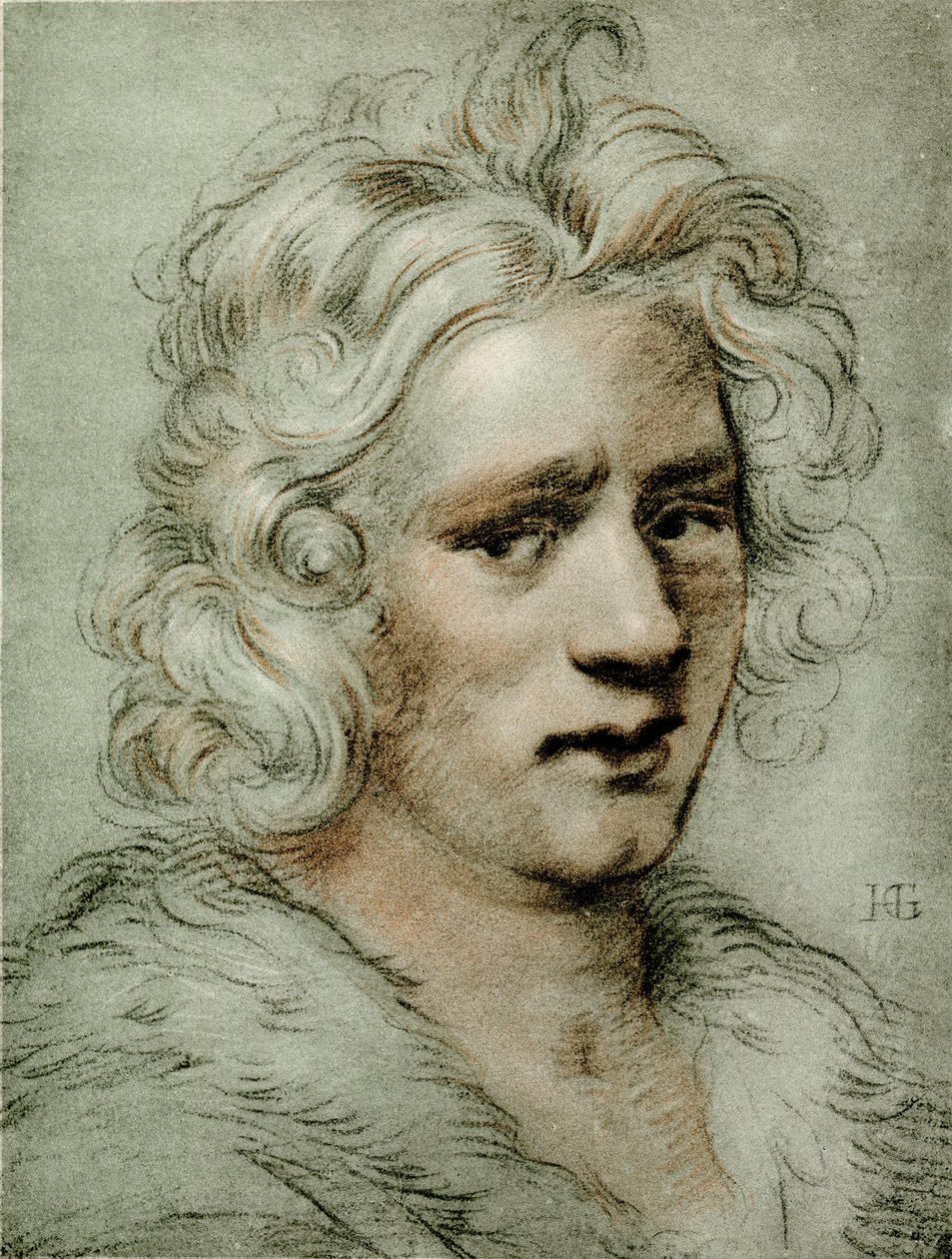 Head Study of a Young Man by Hendrik Goltzius
