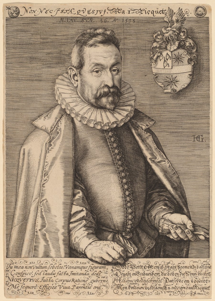 Jan Nicquet by Hendrik Goltzius