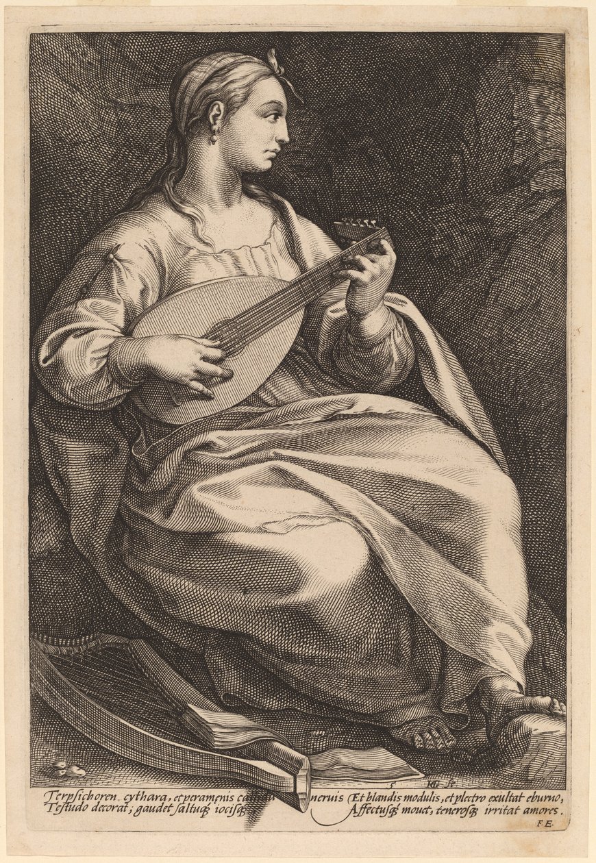 Terpsichore by Hendrik Goltzius