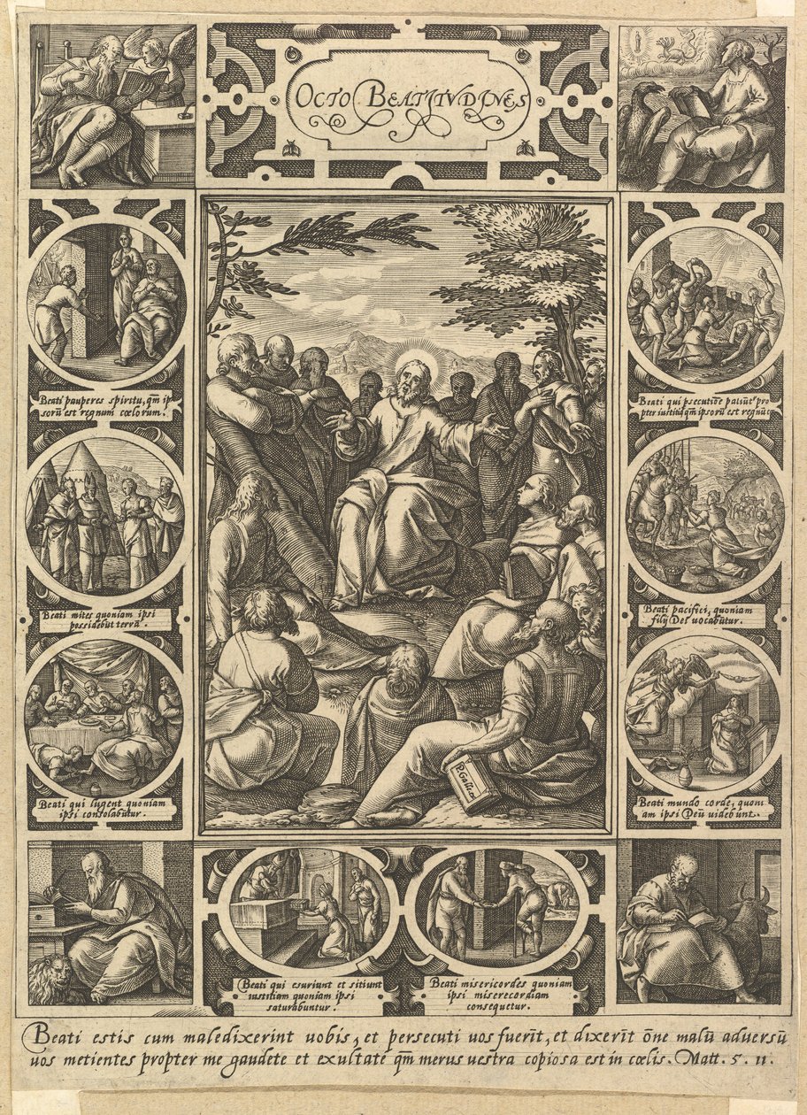 The Eight Beatitudes by Hendrik Goltzius
