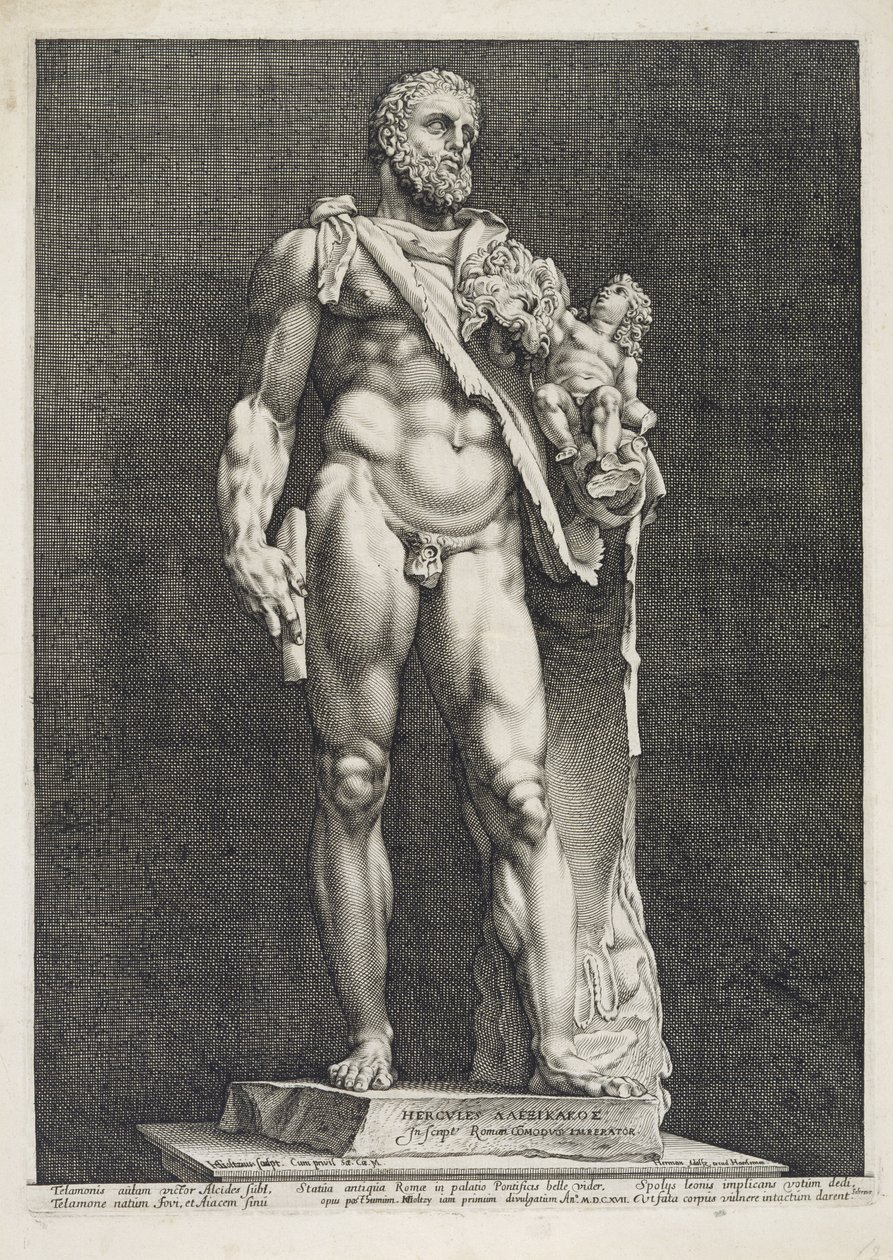 The Emperor Commodus as Hercules by Hendrik Goltzius