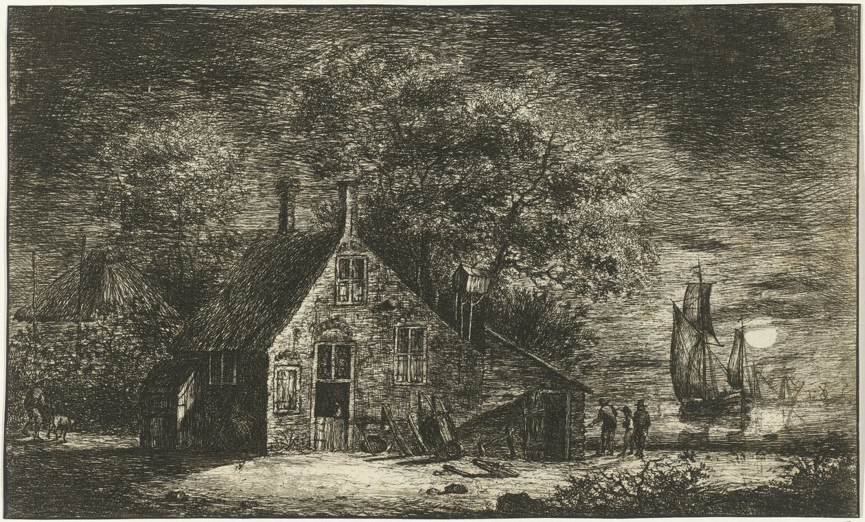 Farm by a River by Hendrik Kobell