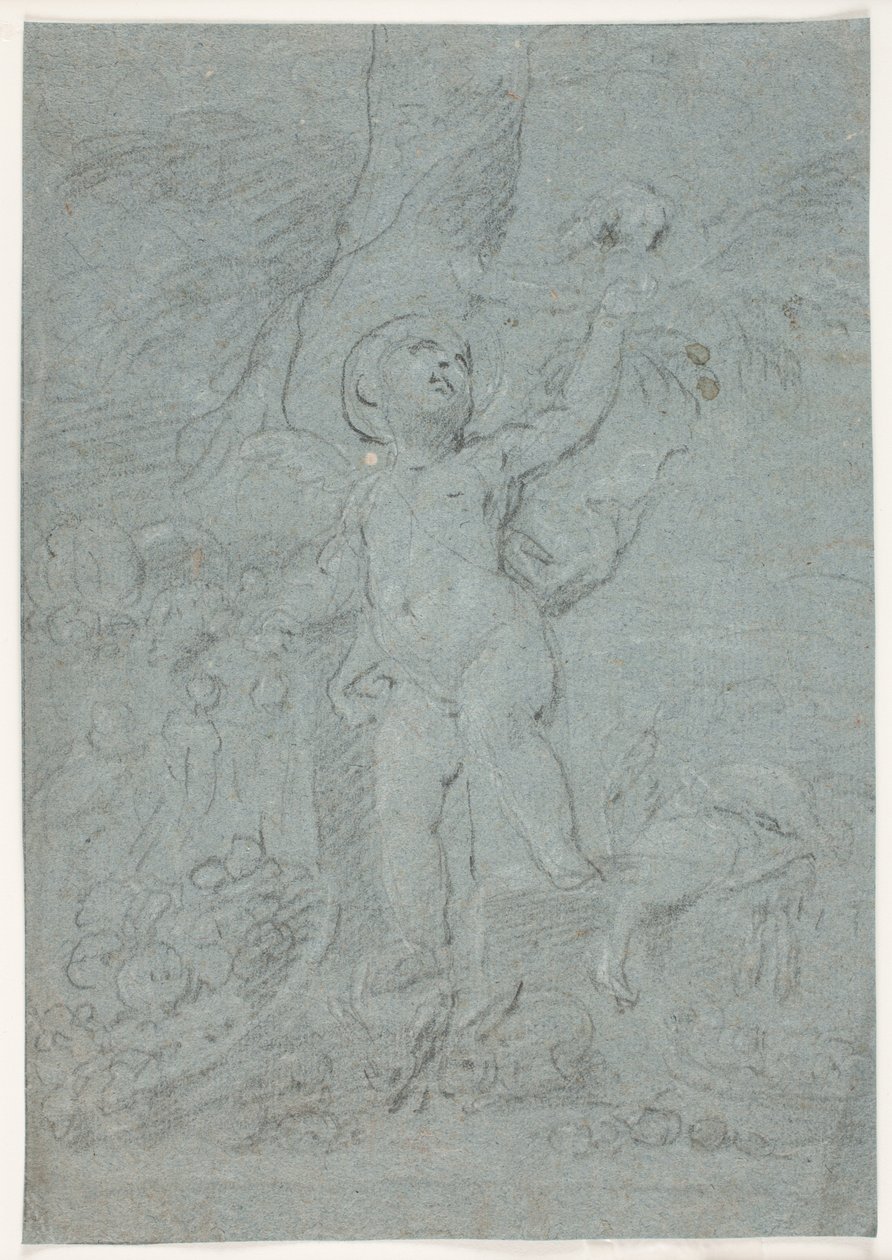 Cupid, Playing with Animals by Hendrik Krock