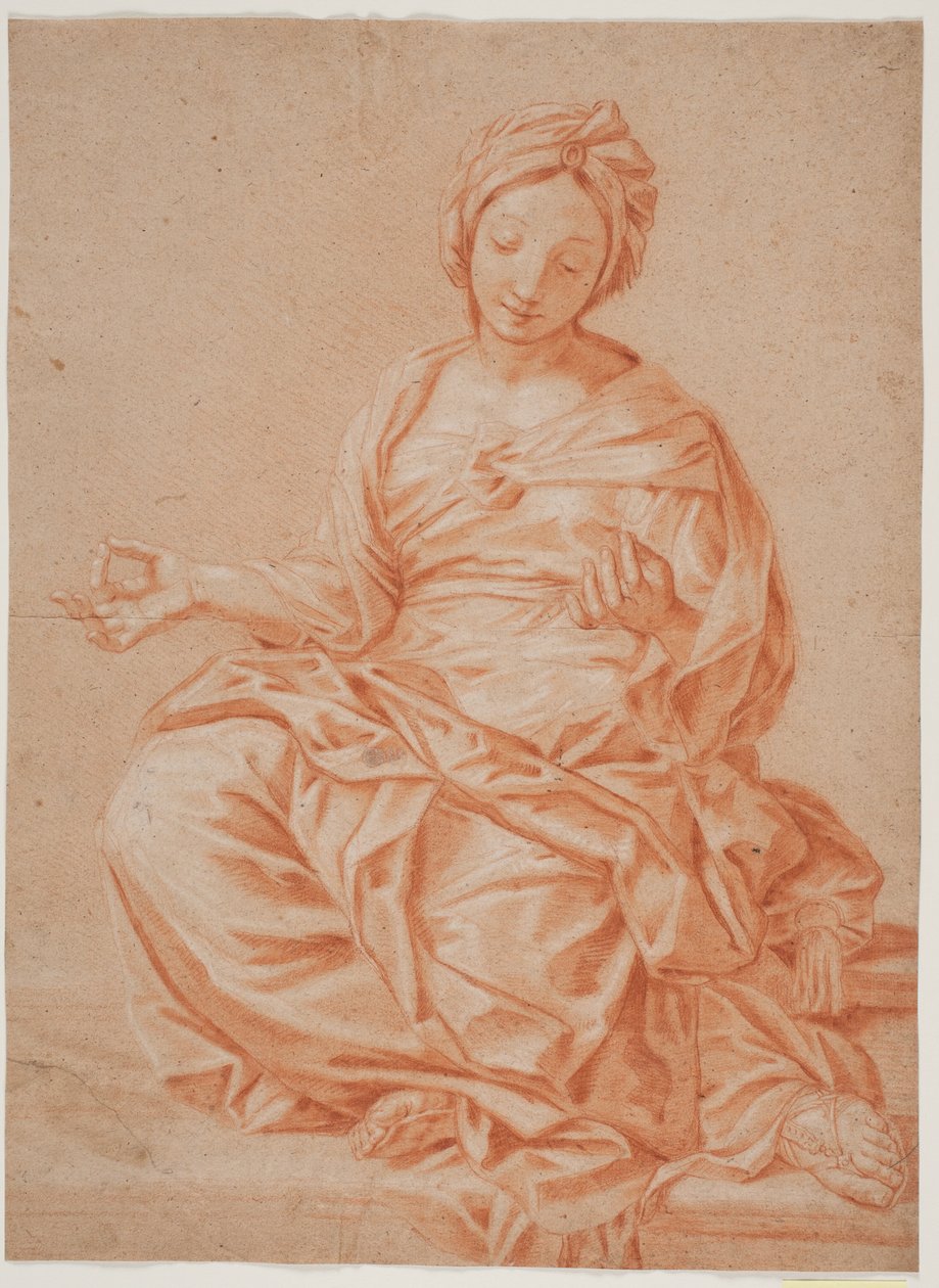 Seated Woman with Turban by Hendrik Krock