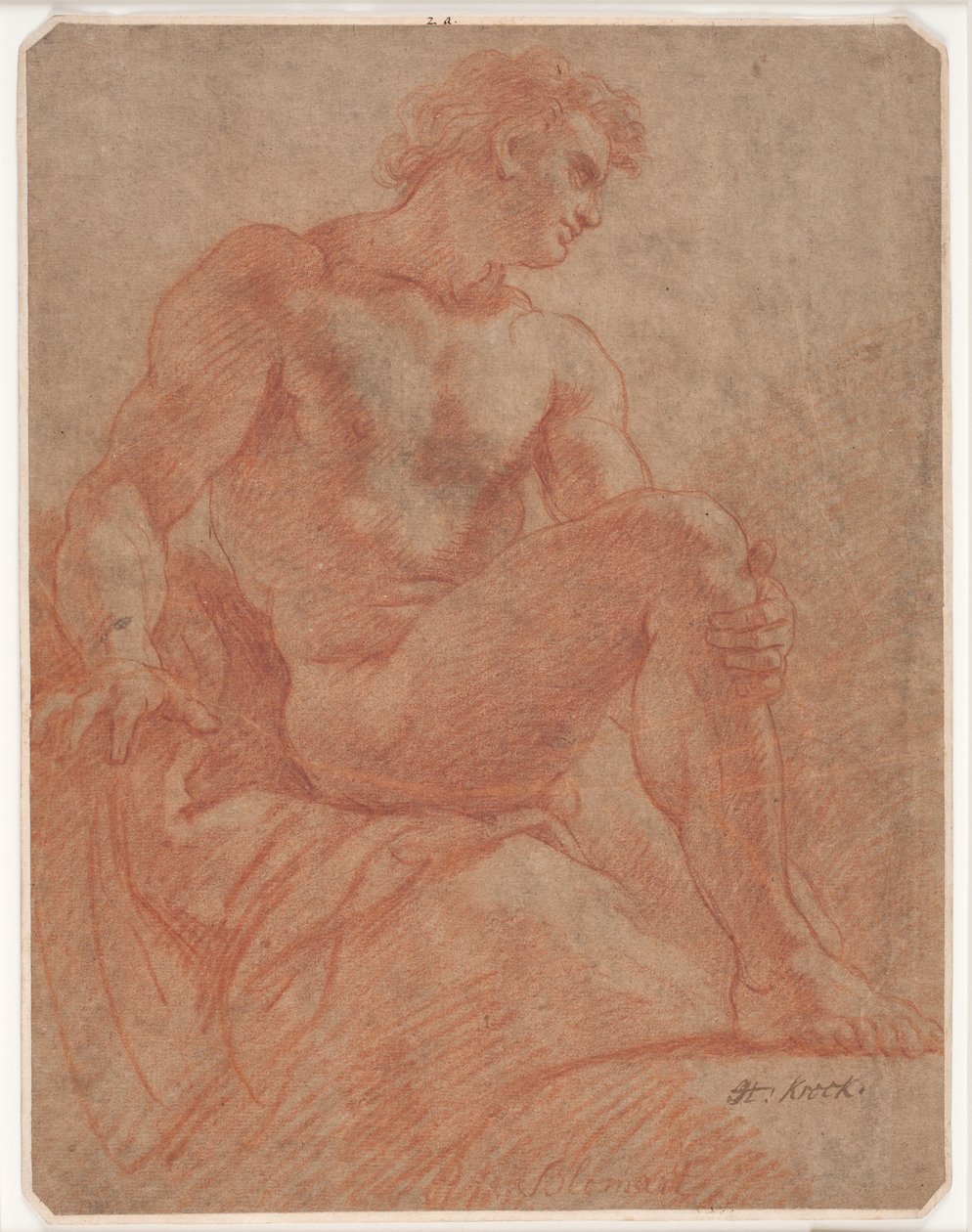 Seated Male Model by Hendrik Krock
