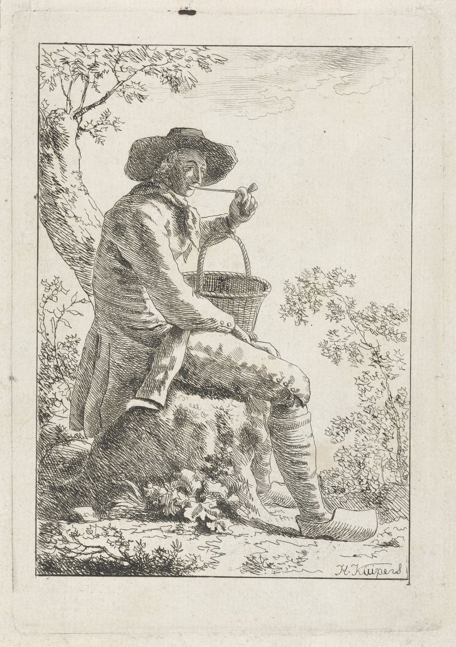 Smoking Farmer by Hendrik Kuipers