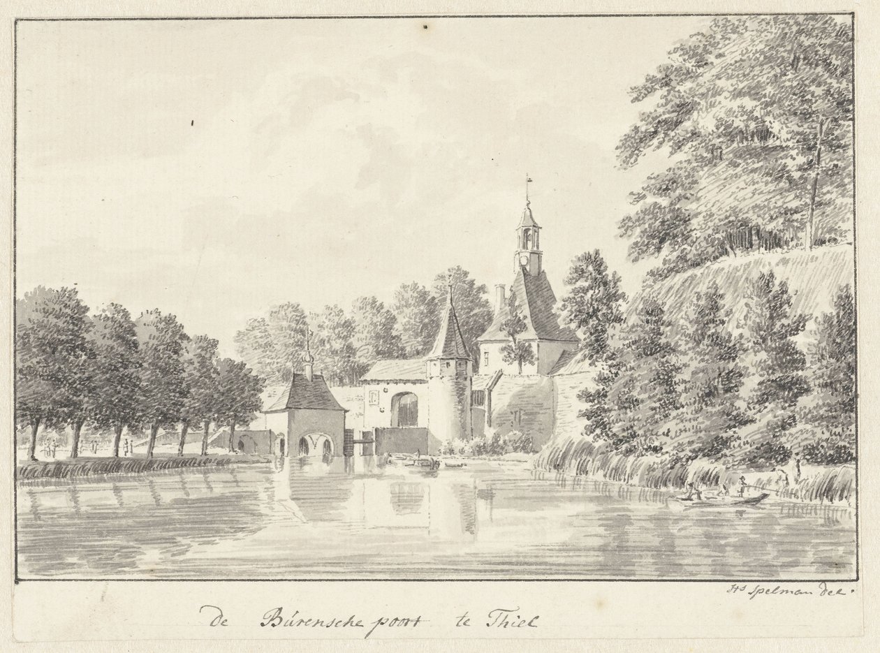 The Burense Gate in Tiel by Hendrik Spilman