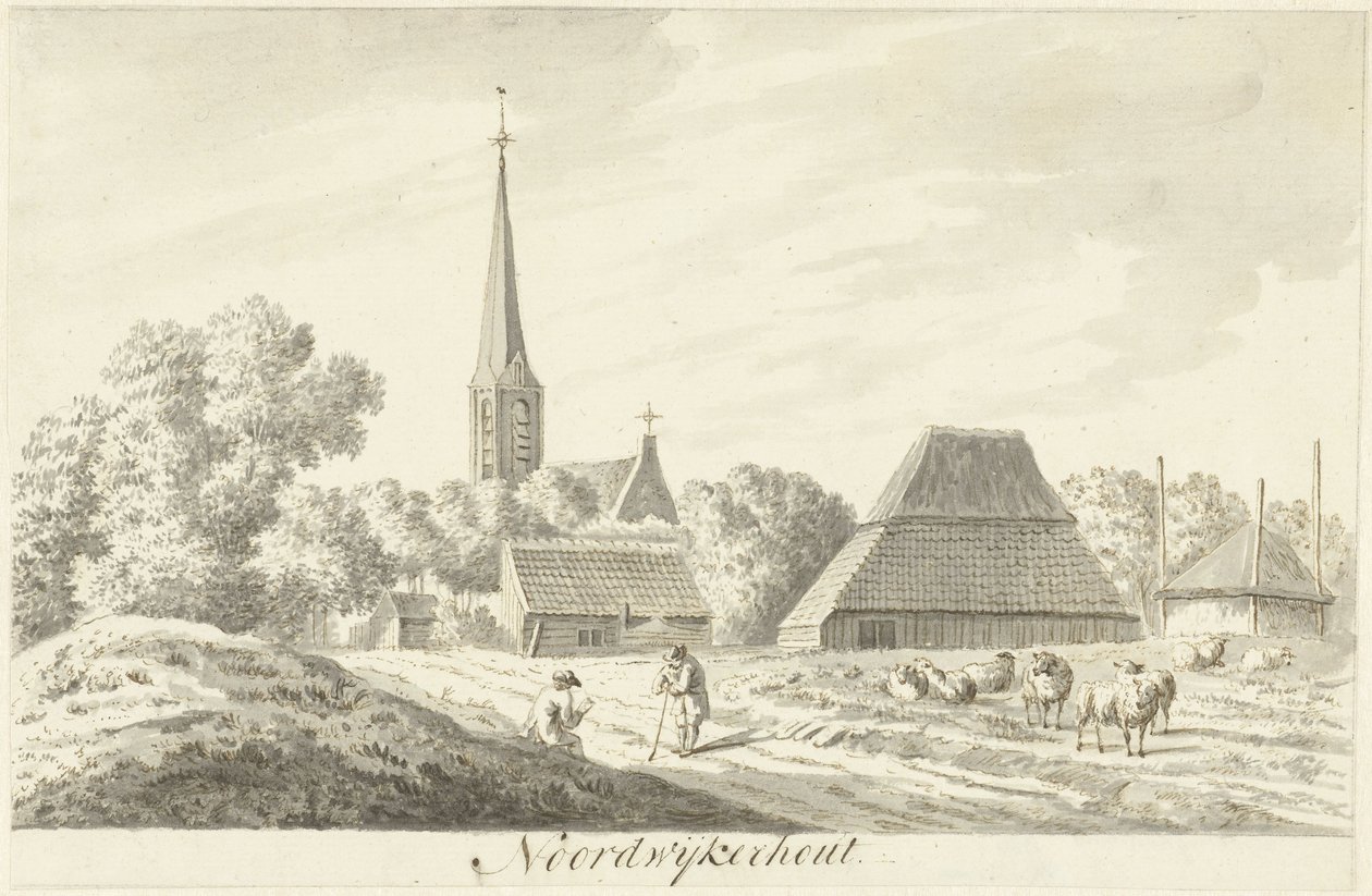 View of the Village of Noordwijkerhout by Hendrik Tavenier