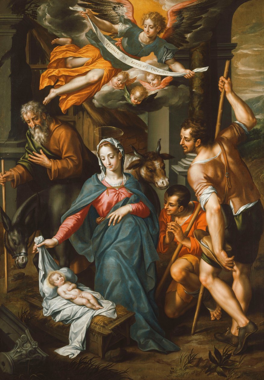 The Adoration of the Shepherds by Hendrick de Clerck