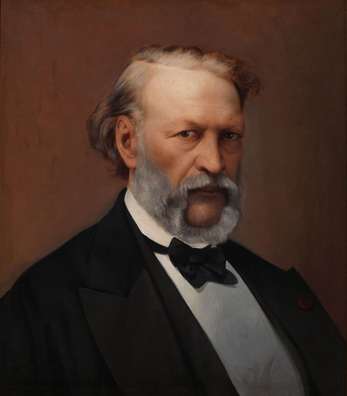 Portrait of Hendrik Conscience 1812-1883 by Hendrik de Pondt