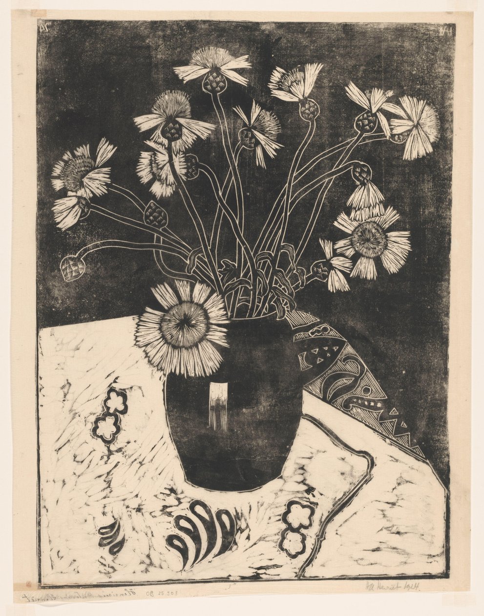 Flowers in a Vase by Henk Henriët (signed by artist)