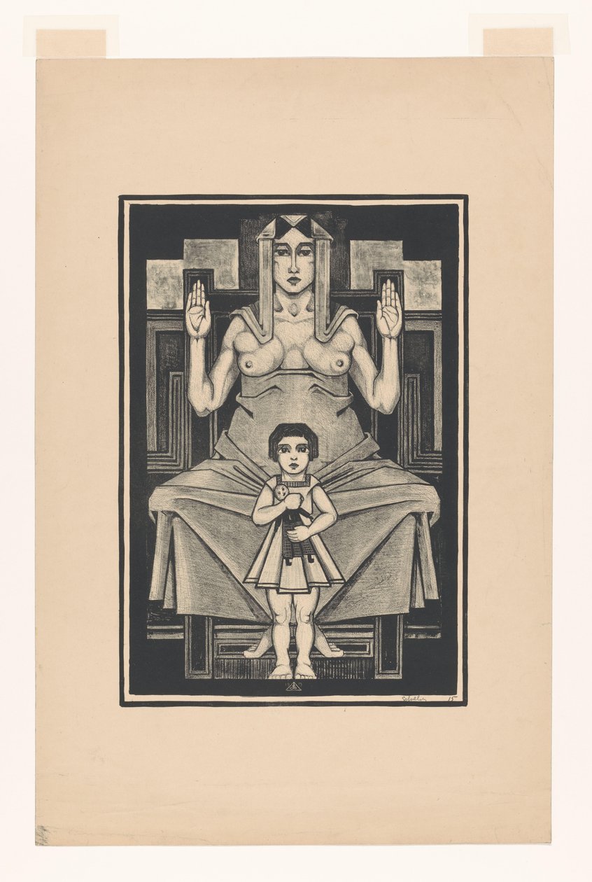 Symbolic Representation: Motherhood by Henk Schilling (signed by artist)