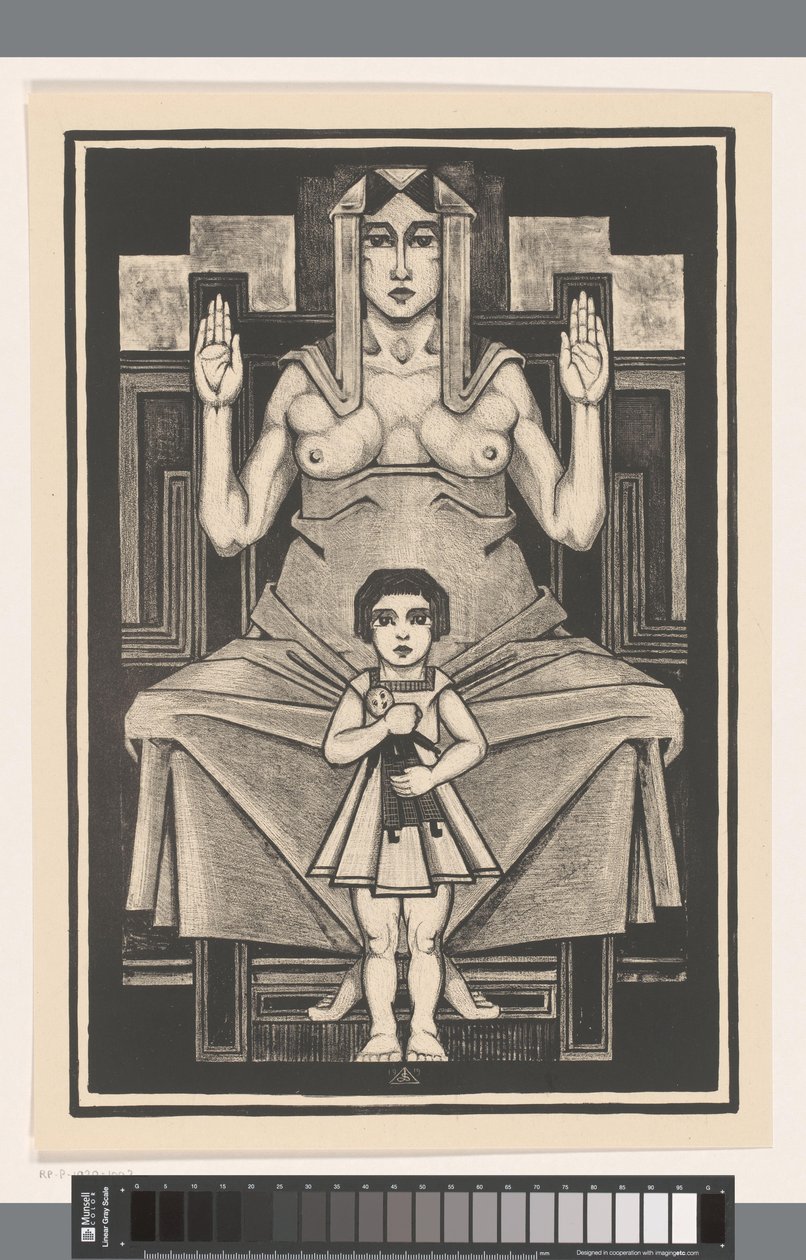 Mother with child by Henk Schilling
