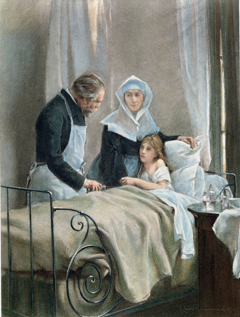 The Sick Child by Henri Alphonse Louis Laurent Desrousseaux