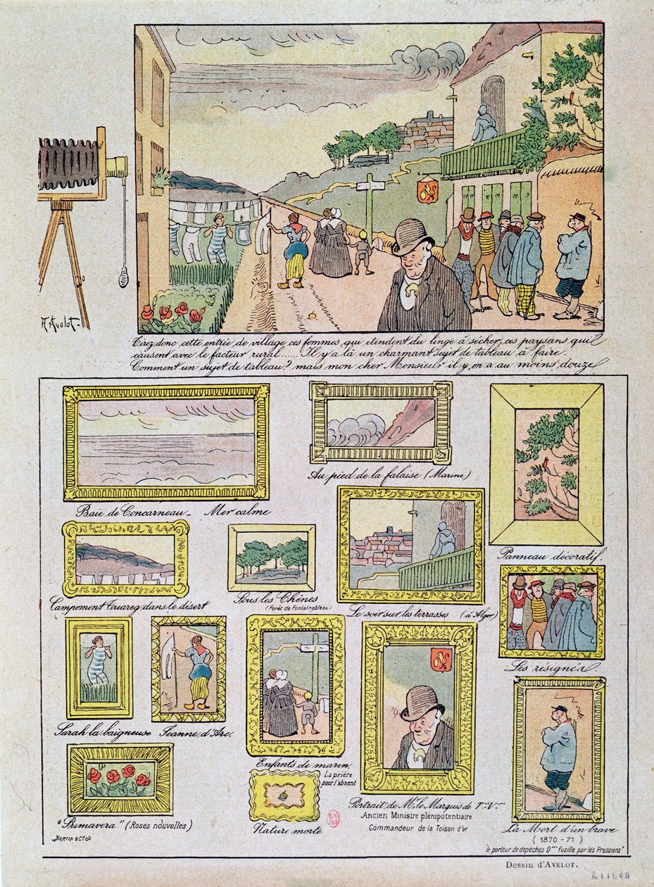 Demonstration of the Many Uses of a Photograph in Composition, c.1910 by Henri Avelot