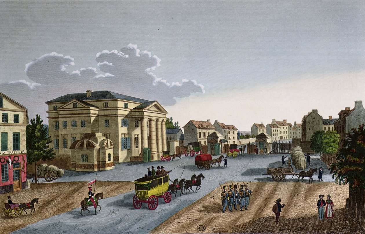 The Barriere Saint Denis, c.1815-20 by Henri Courvoisier Voisin