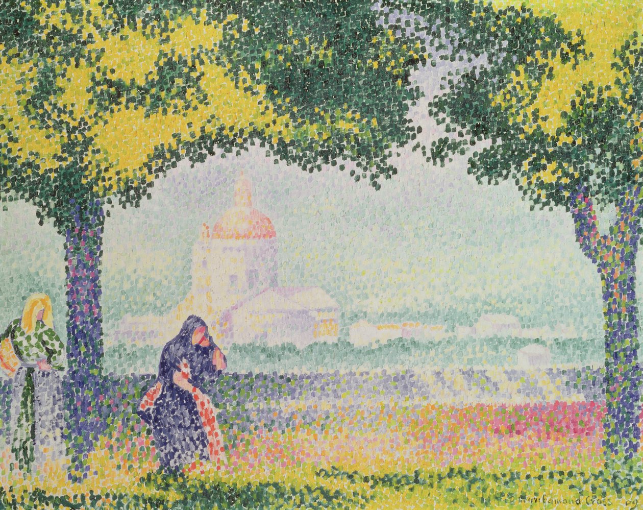View of the Church of Santa Maria degli Angeli, near Assisi by Henri Edmond Cross