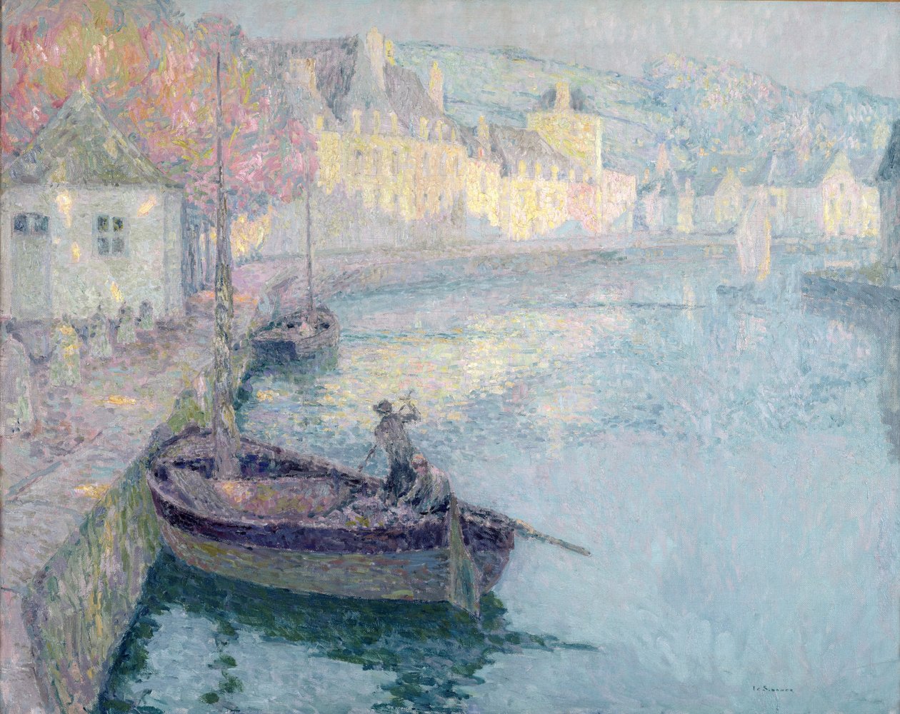 Clear Morning, Quimperle by Henri Eugene Augustin Le Sidaner