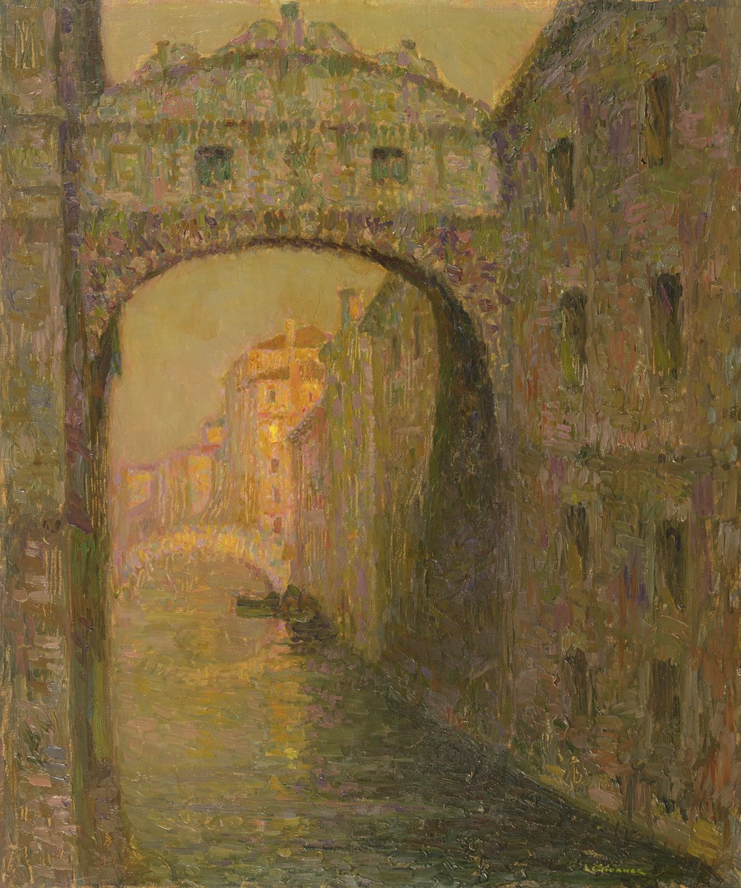 The Bridge of Sighs, Venice by Henri Eugene Augustin Le Sidaner