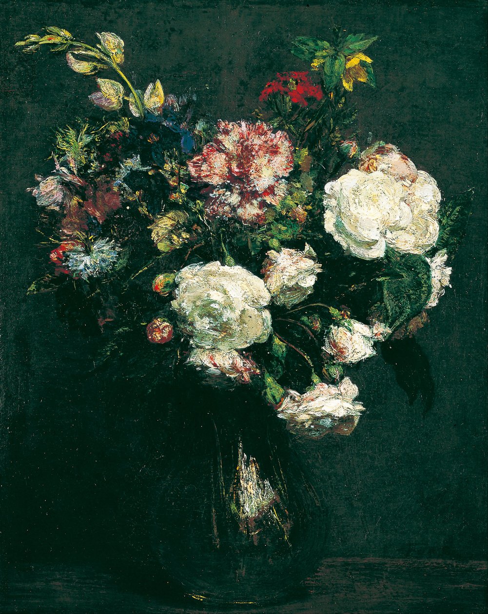 Vase of Flowers by Ignace Henri Jean Fantin Latour