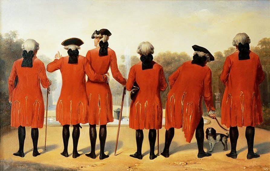 The Gentlemen of the Duke of Orleans in the Habit of Saint-Cloud by Henri Felix Emmanuel Philippoteaux