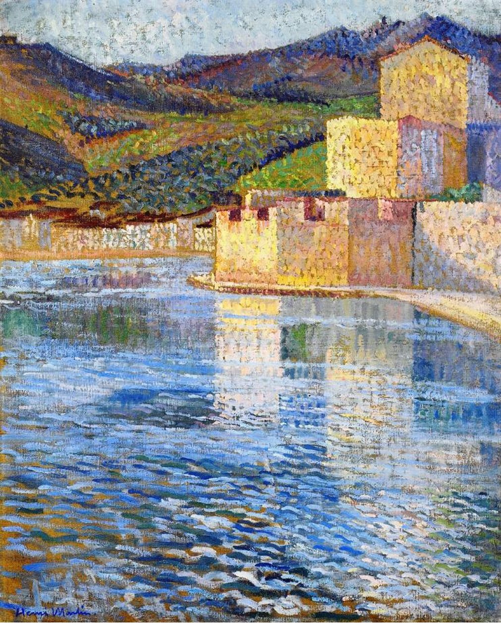 The Ramparts of Collioure by Henri Martin