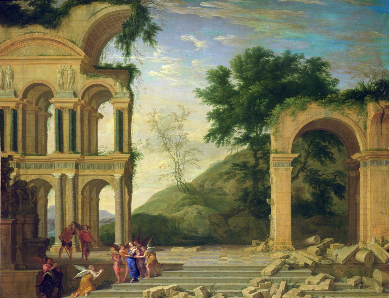 Landscape with the Rest on the Flight into Egypt by Henri Mauperche