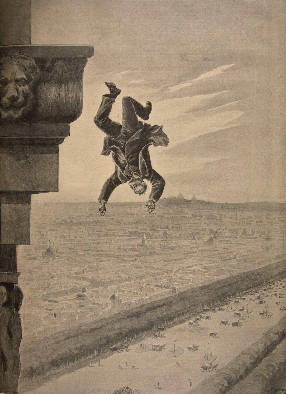 Suicide at the Arc de Triomphe, illustration from 