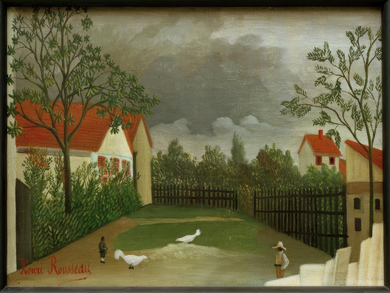 The Farmyard by Henri Rousseau