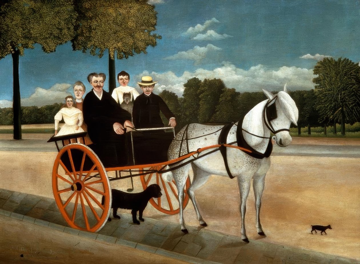 The Cart of Father Juniet by Henri Rousseau