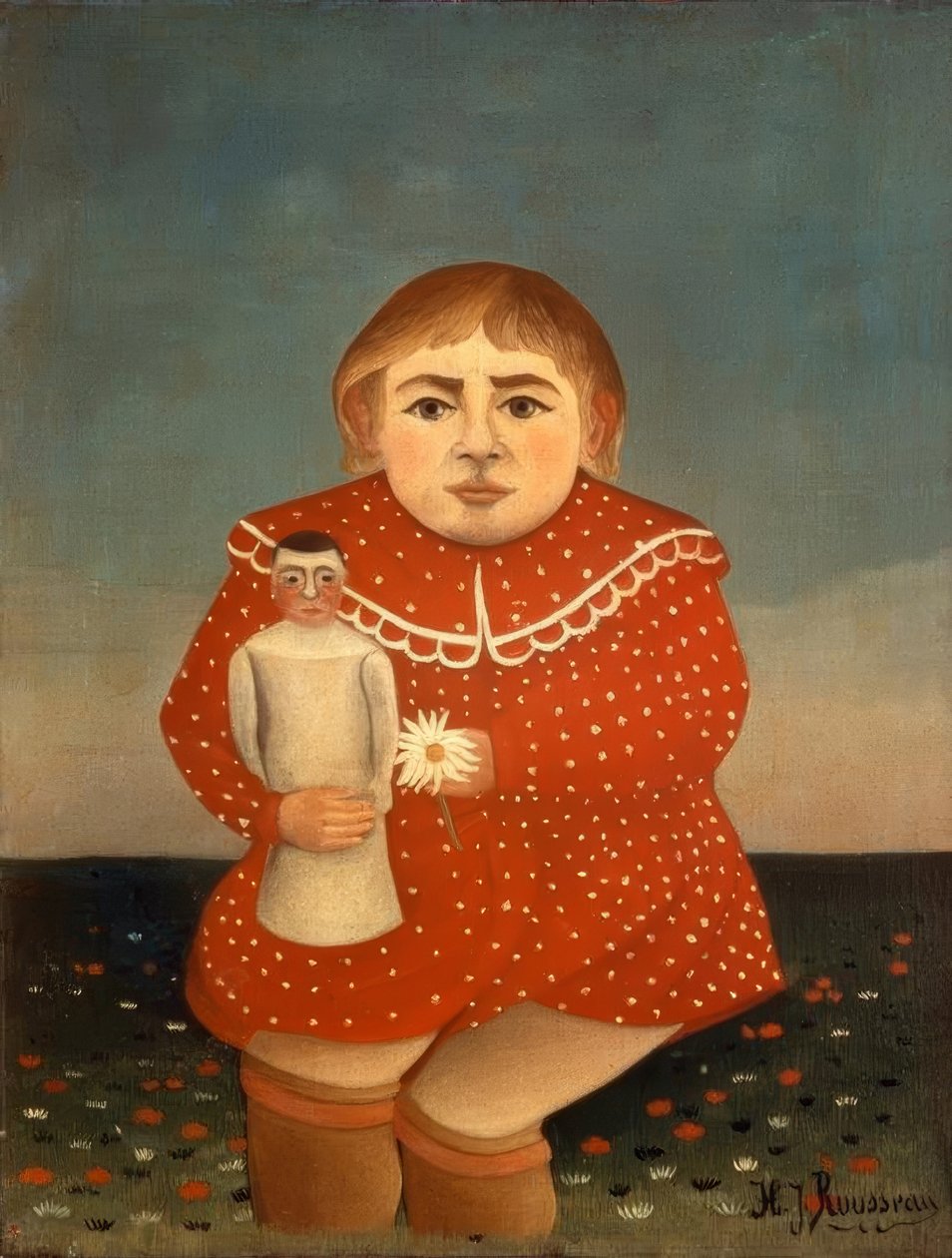 The Child with the Doll by Henri Rousseau