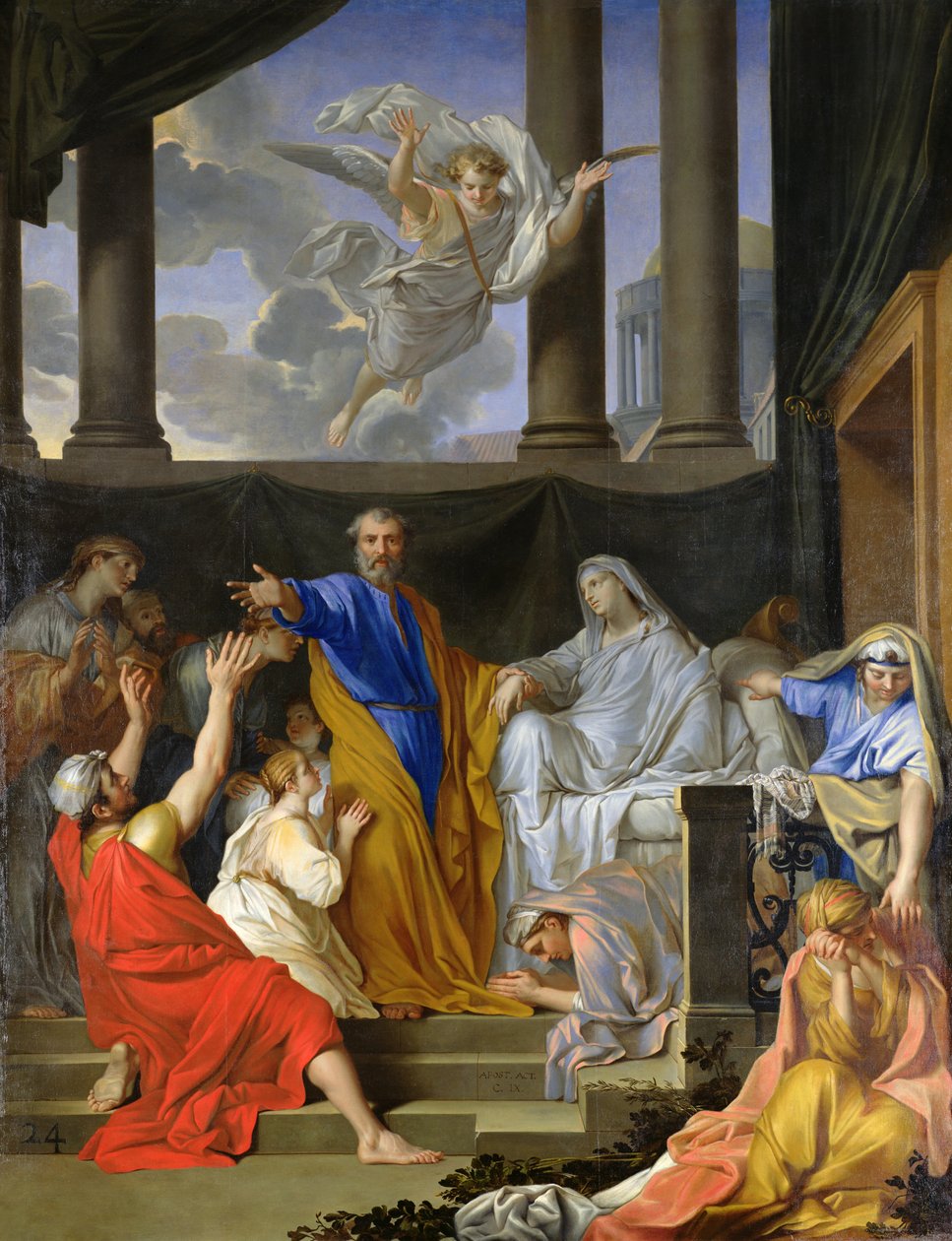 St. Peter Resurrecting the Widow Tabitha, 1652 by Henri Testelin