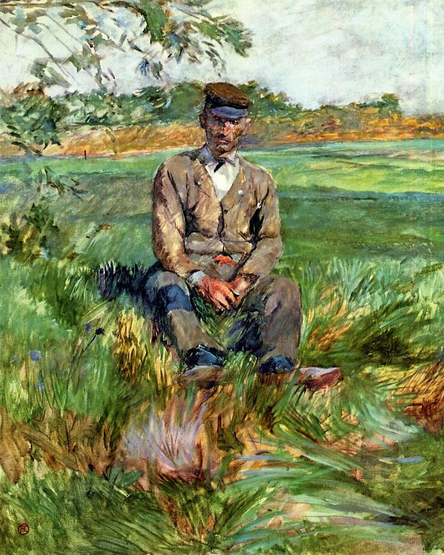 A Laborer at Celeyran by Henri de Toulouse Lautrec