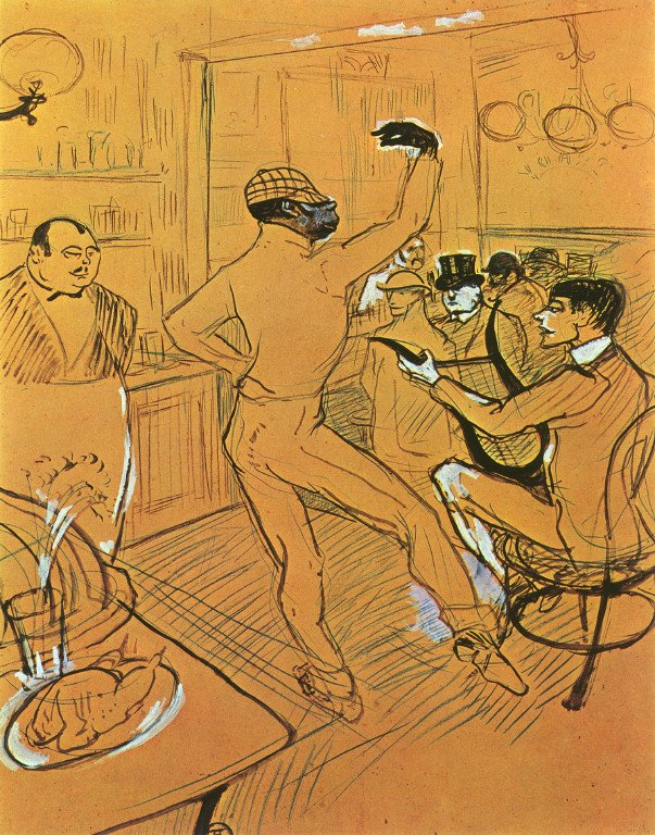 Dancing in the Bar by Henri de Toulouse Lautrec