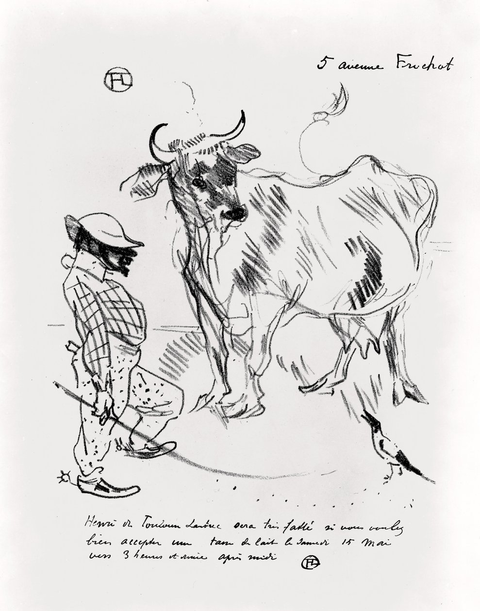 Invitation to a Cup of Milk by Henri de Toulouse Lautrec