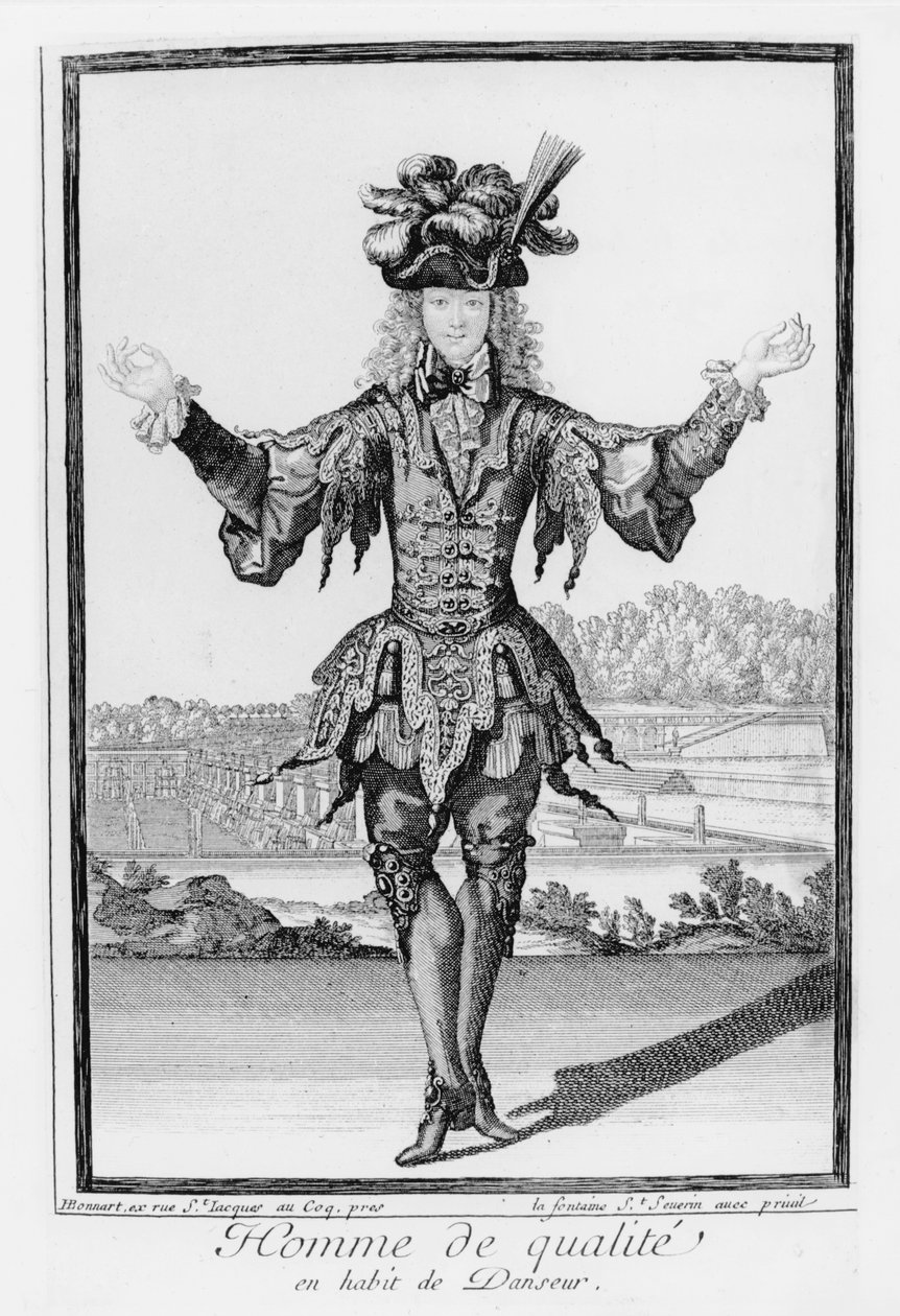 Man of quality, dressed as a dancer by Henri Bonnart