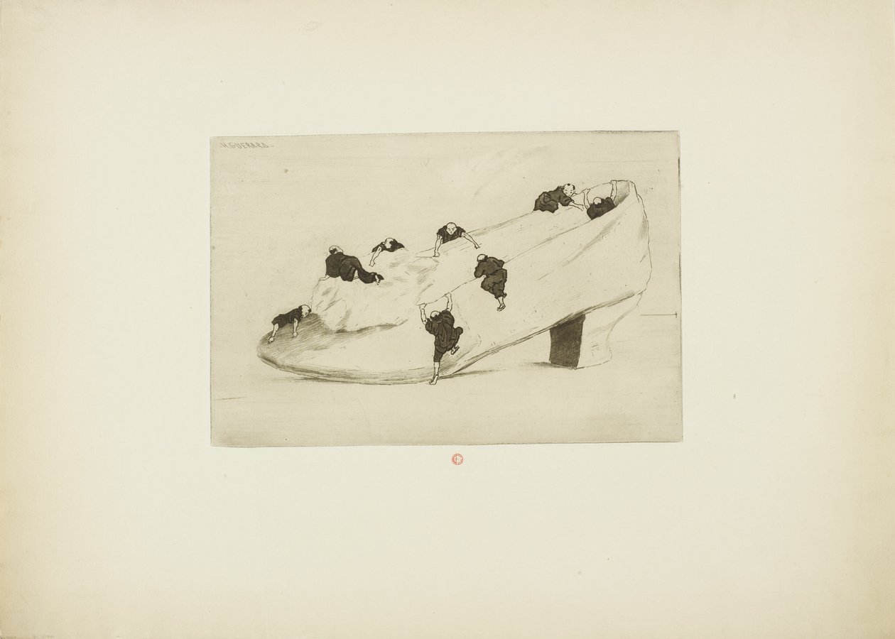 The Assault of the Shoe by Henri Charles Guérard