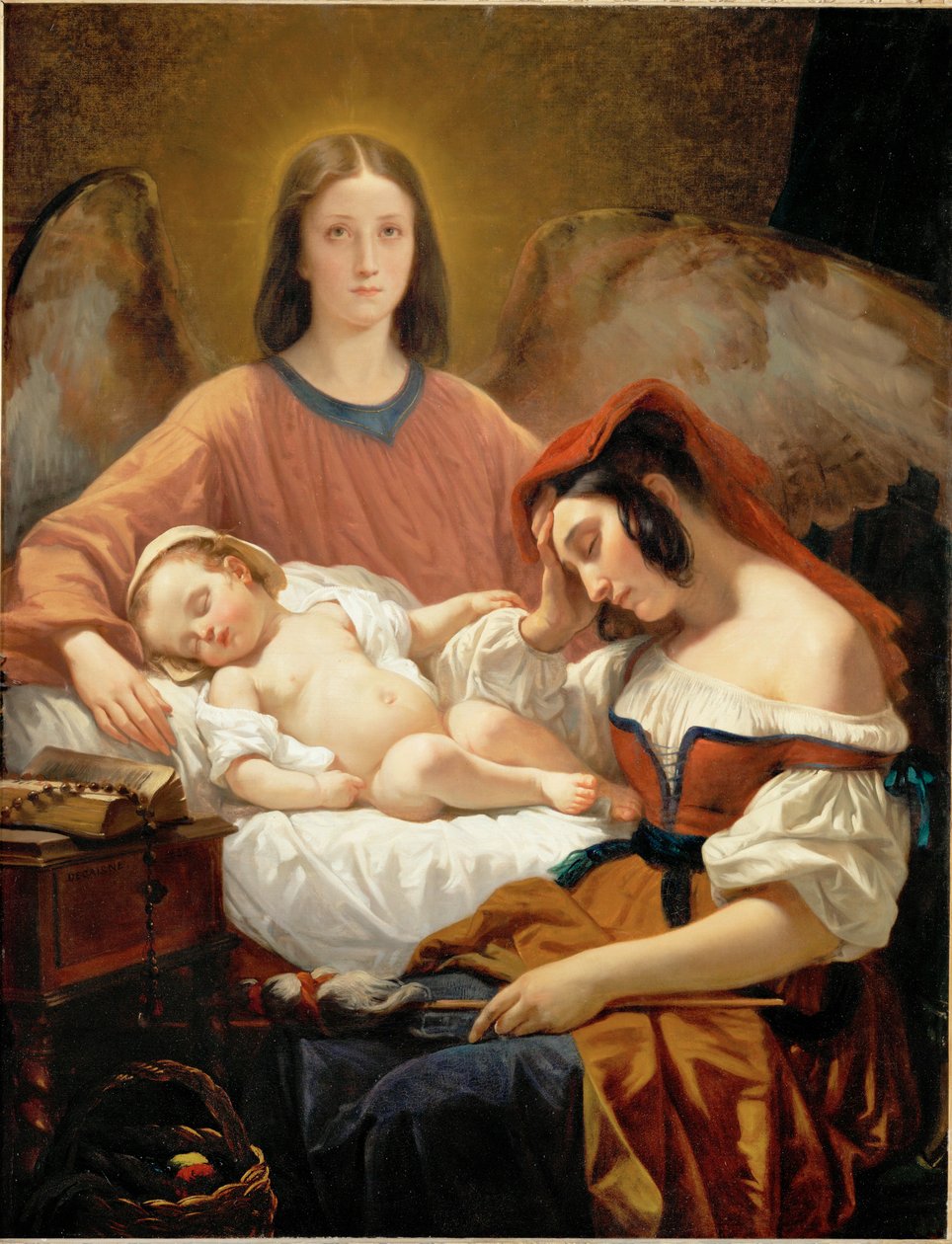The Guardian Angel by Henri Decaisne