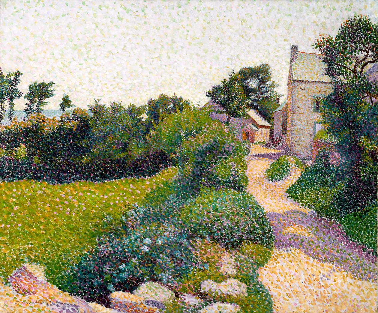 The Road in Sunlight by Henri Delavallee