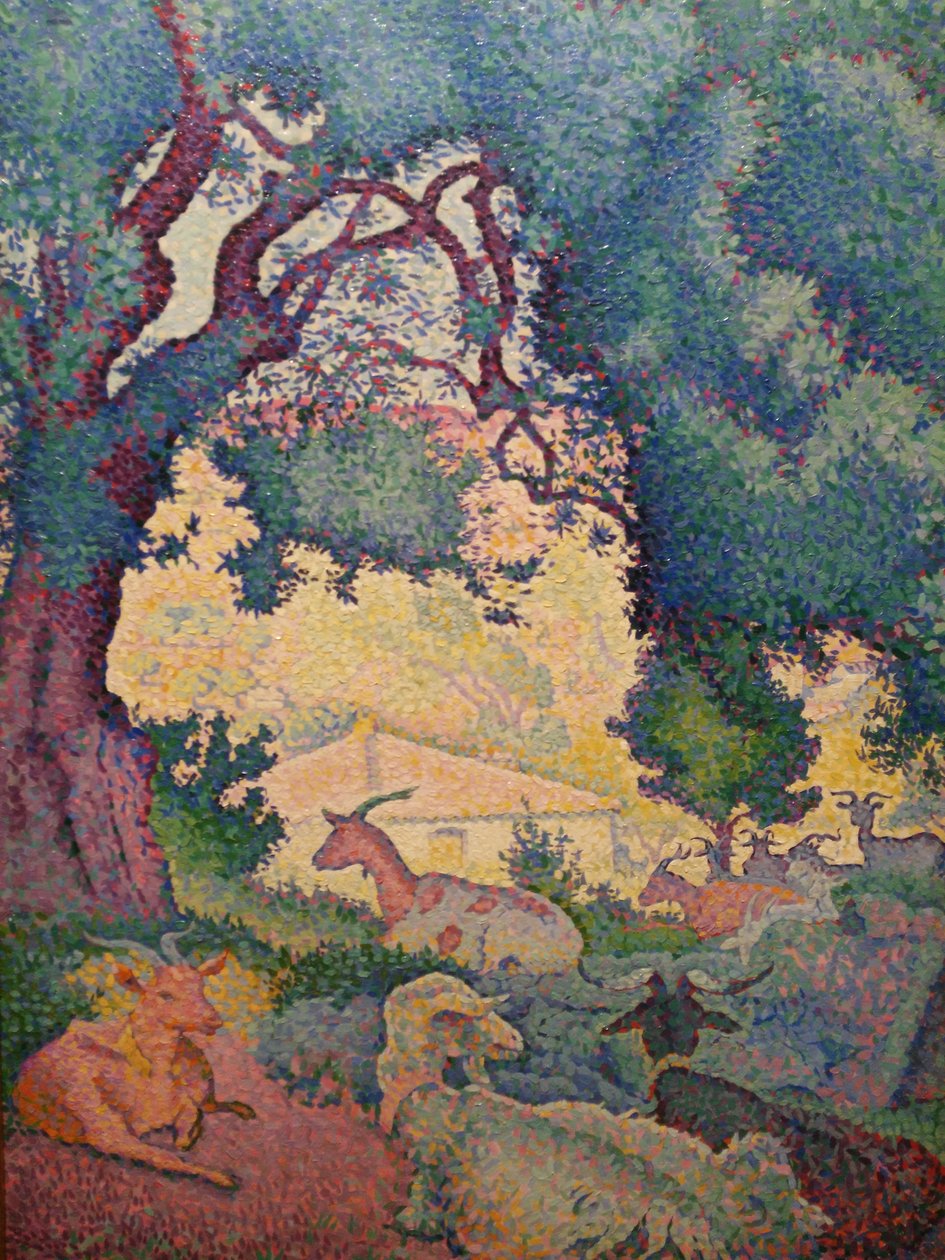 Landscape with Goats by Henri Edmond Cross
