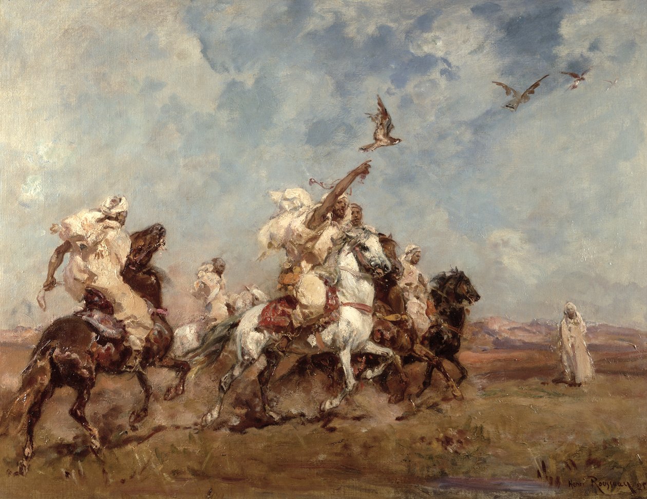 The Sport of Falconry by Henri Emilien Rousseau