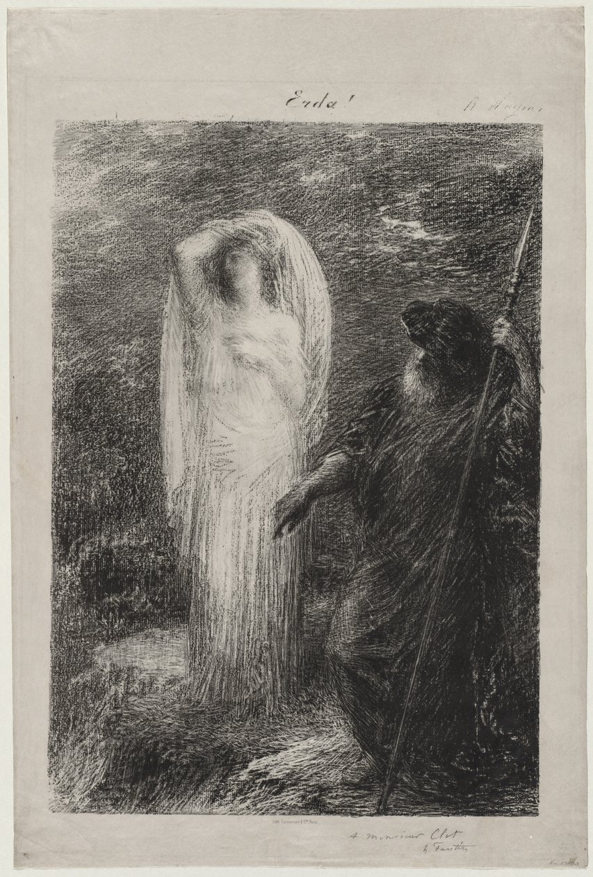 The Evocation of Erda by Ignace Henri Jean Fantin Latour