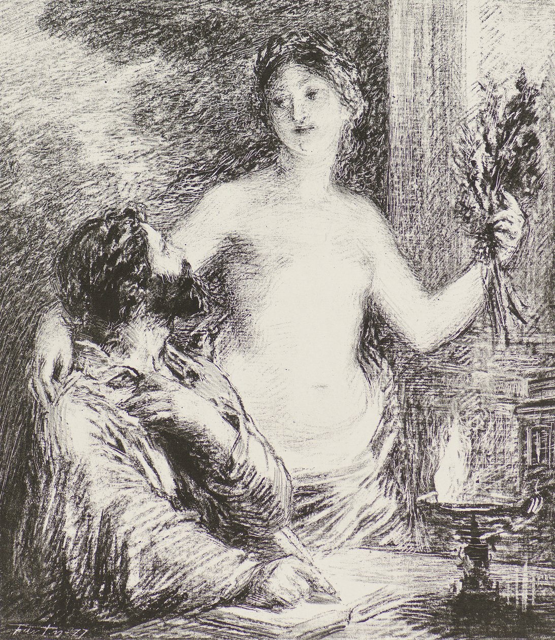 The Musician by Ignace Henri Jean Fantin Latour