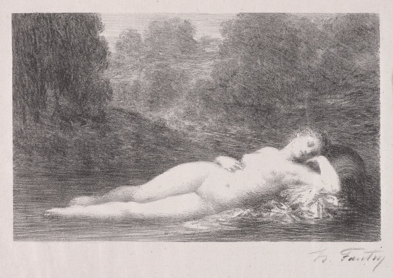 Lying in the Water by Ignace Henri Jean Fantin Latour