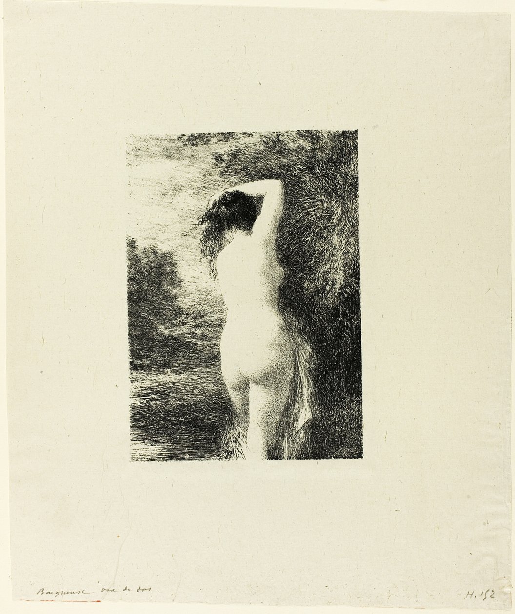 Standing Bather (third plate) by Ignace Henri Jean Fantin Latour