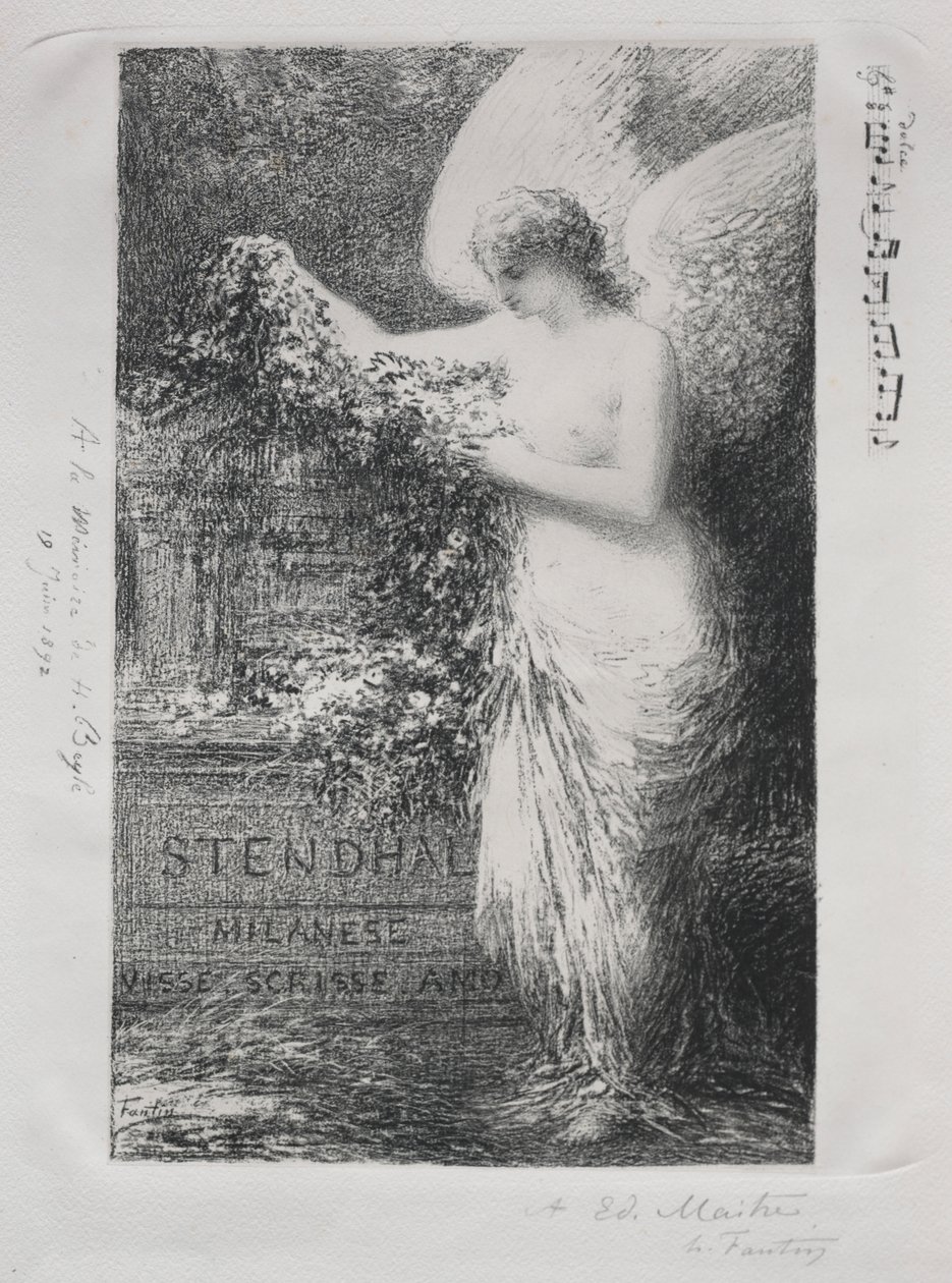 To Stendhal by Ignace Henri Jean Fantin Latour