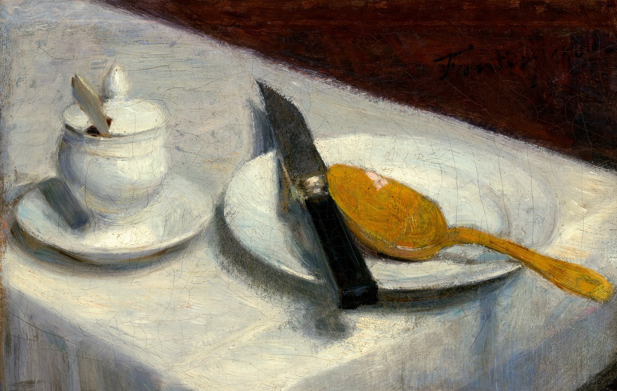 Still Life with Mustard Pot by Ignace Henri Jean Fantin Latour