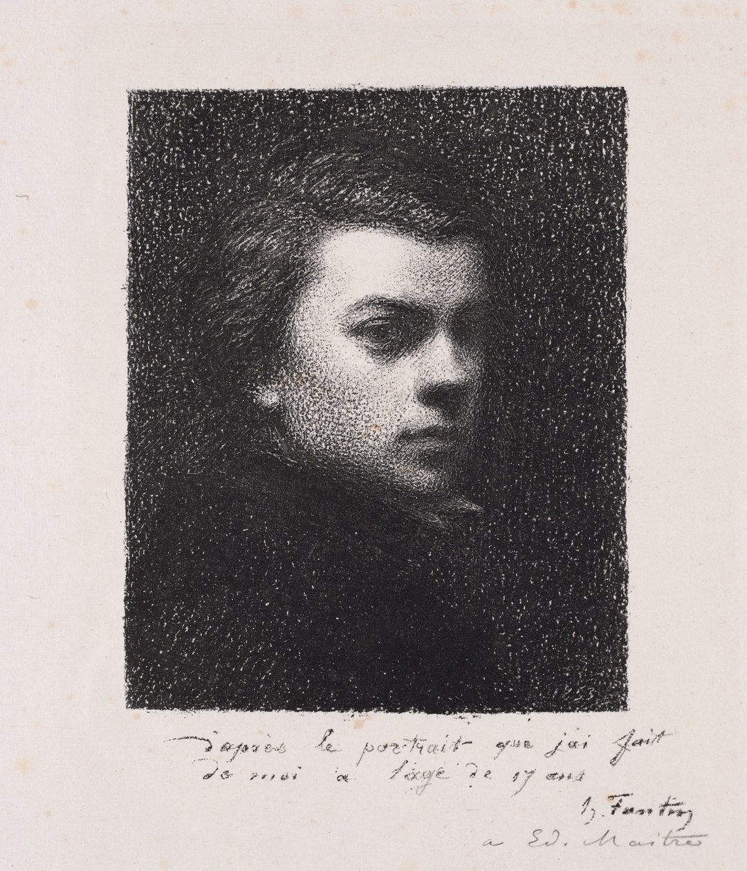 The Artist at 17 Years by Ignace Henri Jean Fantin Latour