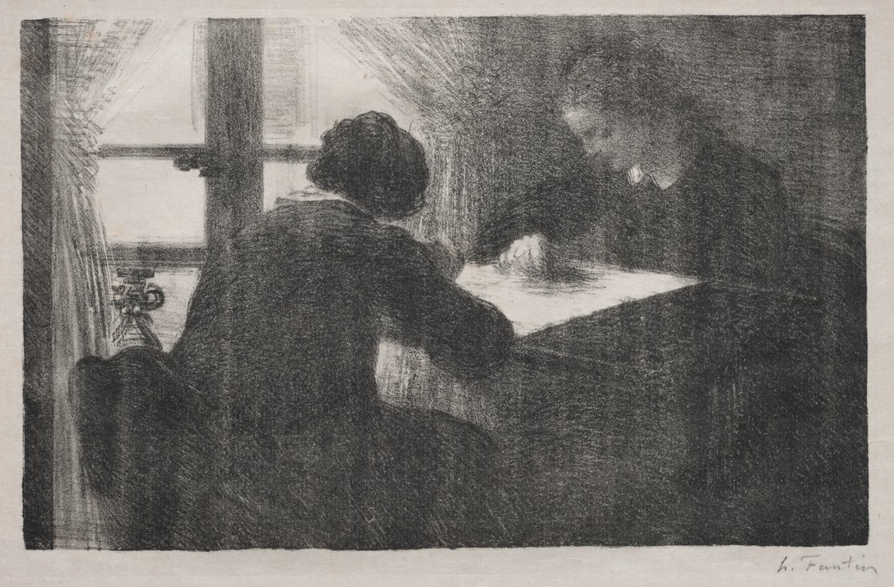 The Embroiderers by Ignace Henri Jean Fantin Latour